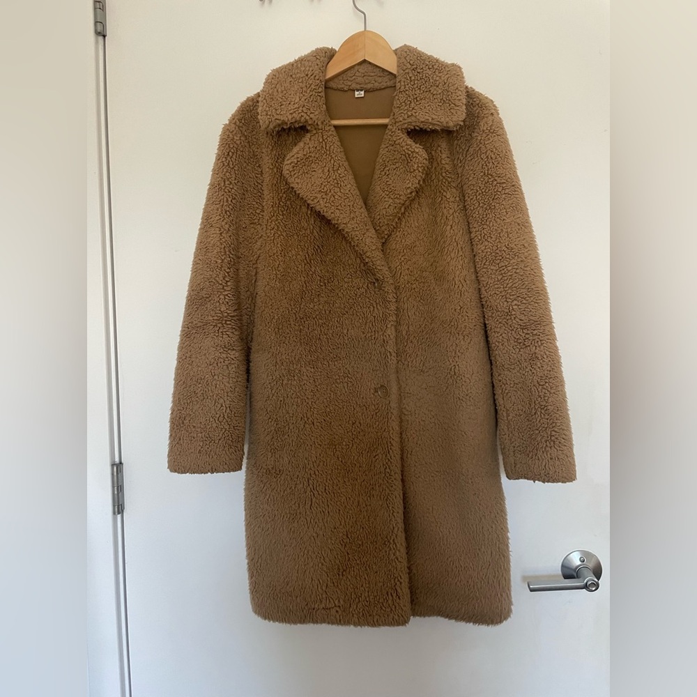 Uniqlo Women's Brown Teddy Jacket